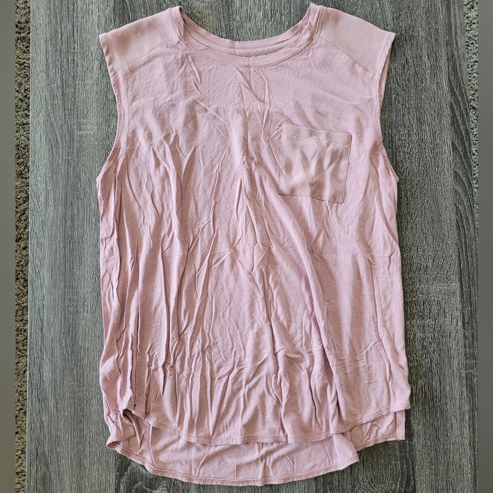 LOFT Mauve Front Pocket Tank Top